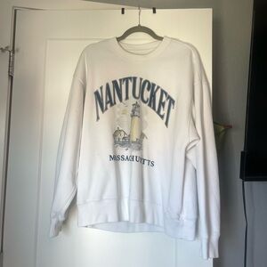 Abercrombie & Fitch East Coast Destination Vintage Sunday Crew Neck Sweatshirt